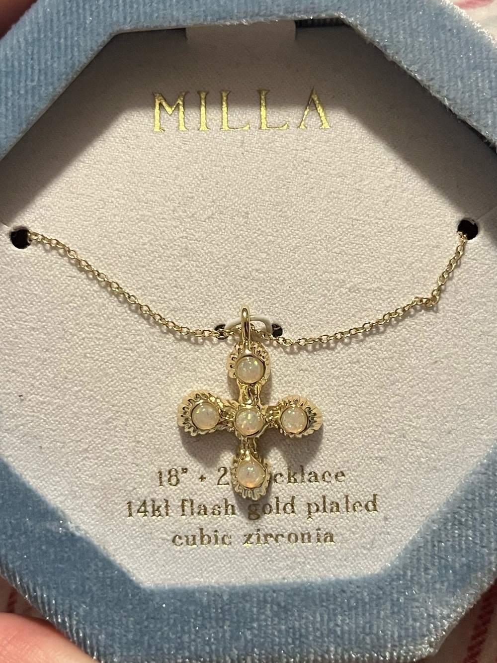 New MILLA 14k gold plated necklace